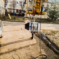 Подъем техники на высоту при помощи вышки
